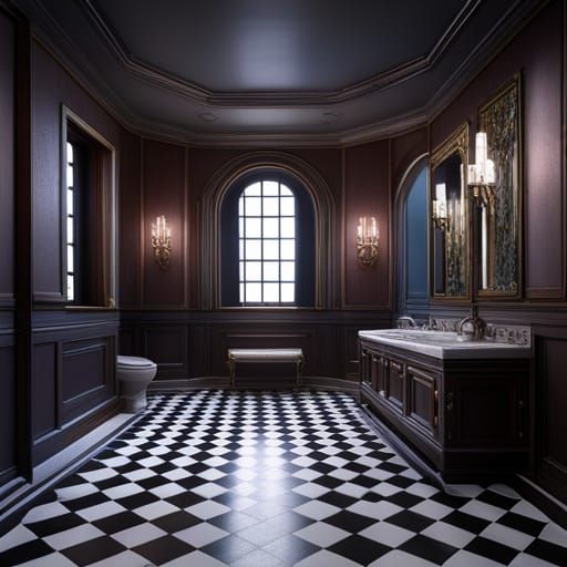 Fantastical Toilet in Detailed Matte Painting