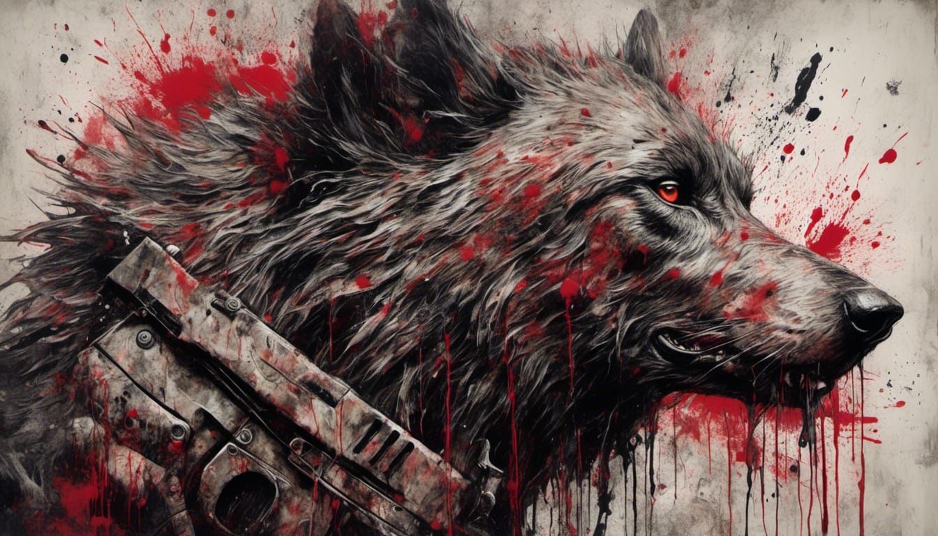 David Lynch Style Werewolf German Soldier