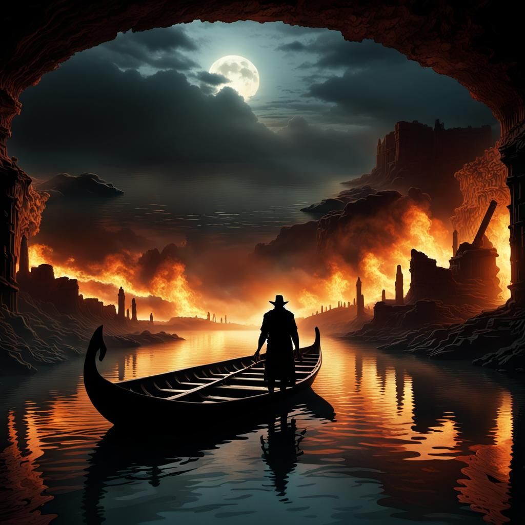 Silhouette of Ferryman