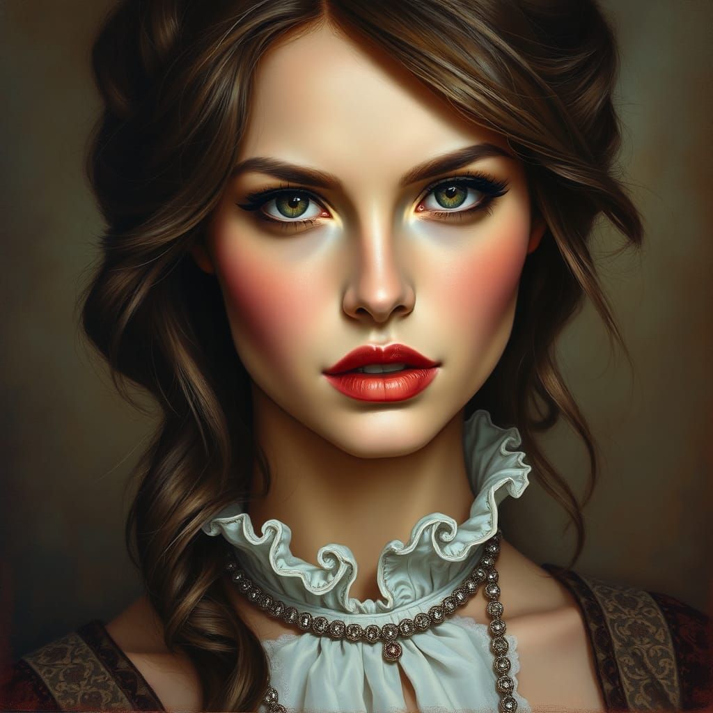 Hyperrealistic Portrait of a Captivating Woman