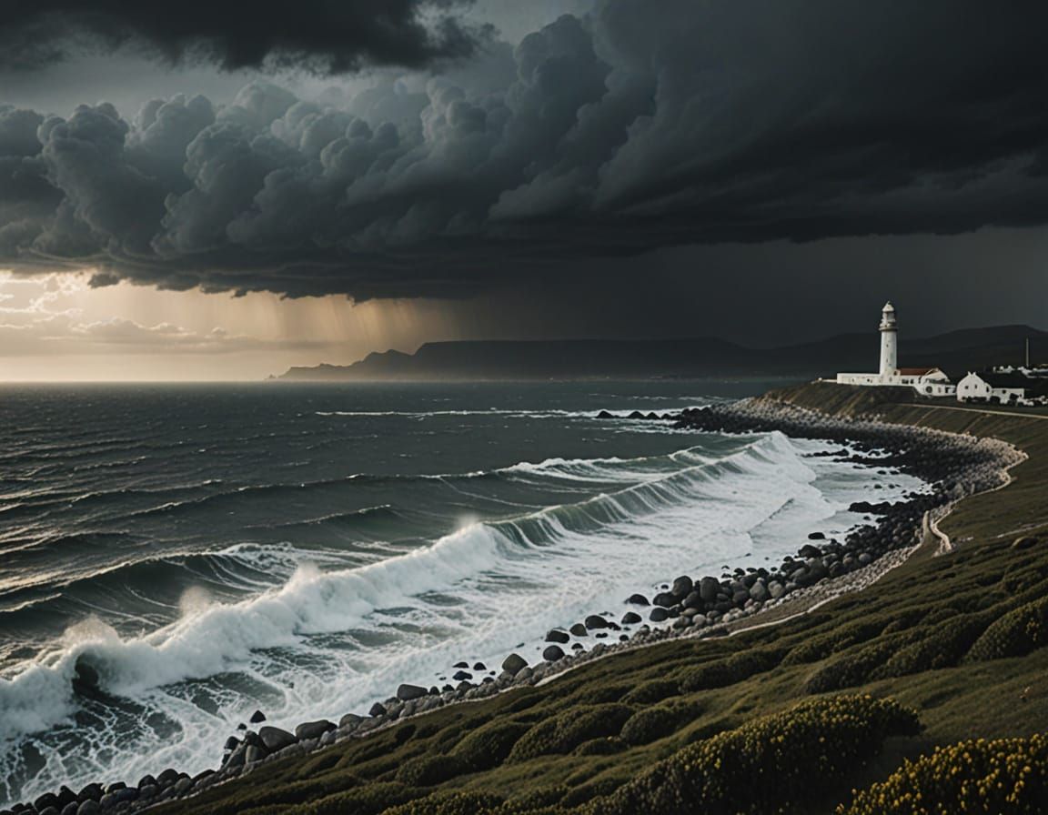 Majestic Robben Island Landscape under Golden Hour