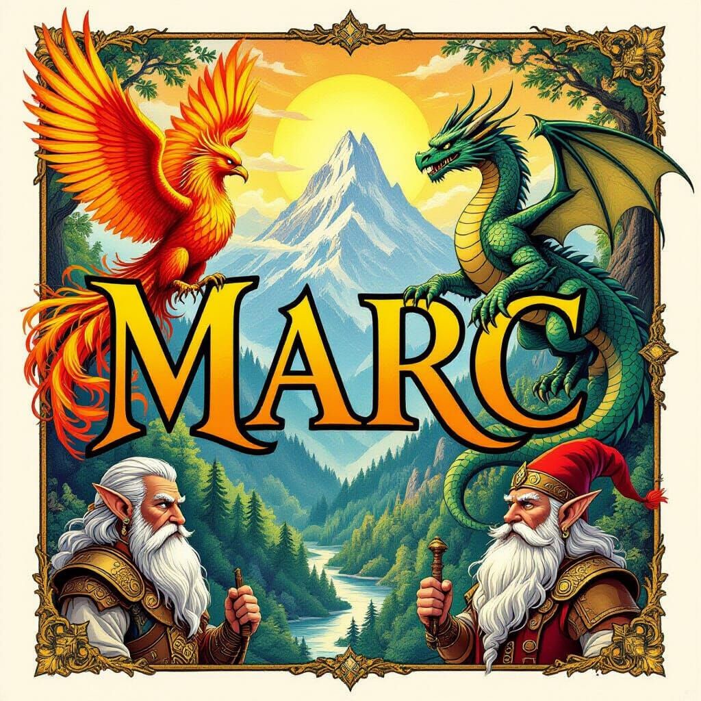 Fantasy Letters MARC with Mythical Beasts and Creatures