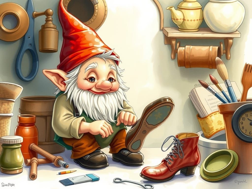 Sleepy Cobbler Gnome