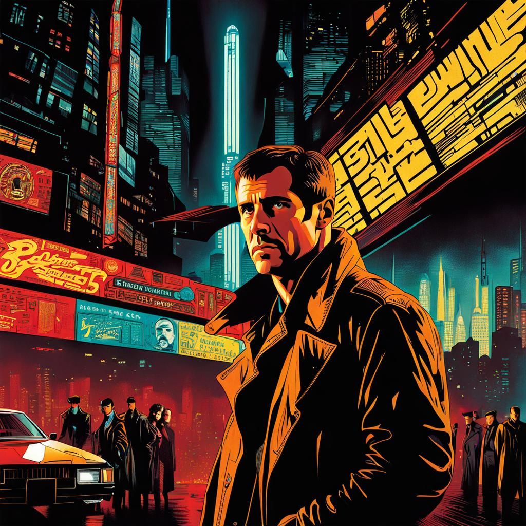 Cyberpunk Cityscape at Night