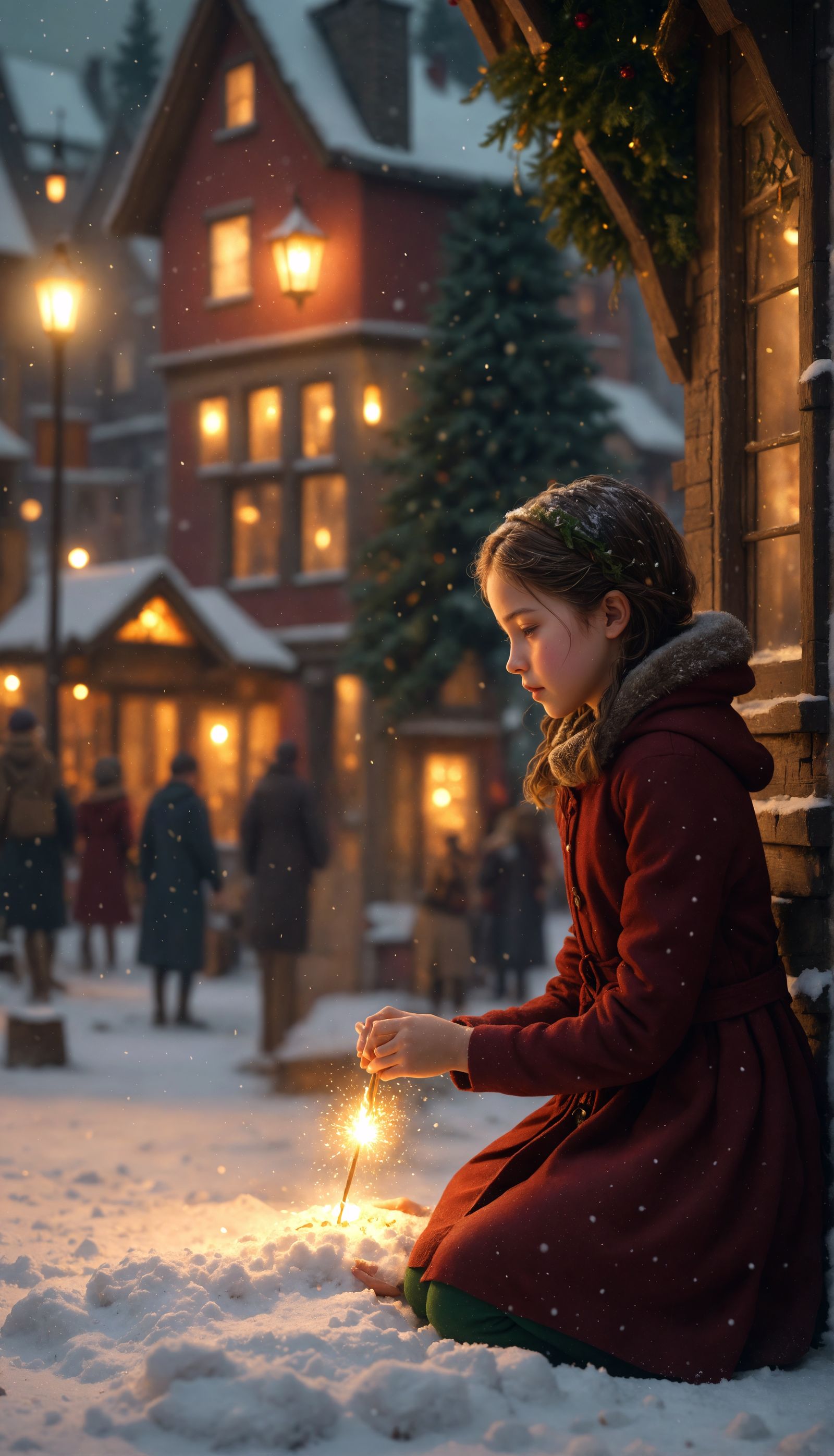 “The Little Match Girl” Lights A Match To Keep Warm