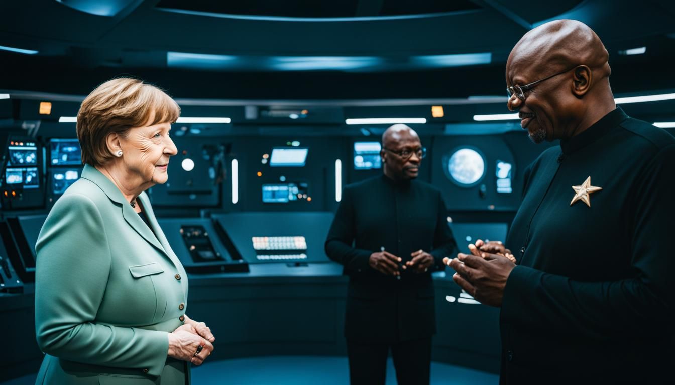 Angela Merkel Meets Benjamin Sisko on Deep Space Nine