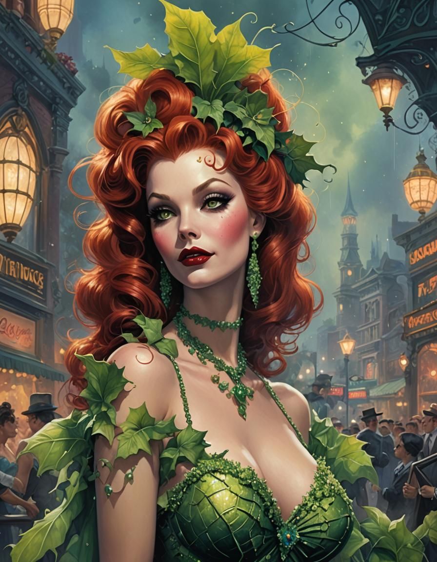 Poison Ivy as 1950s Showgirl