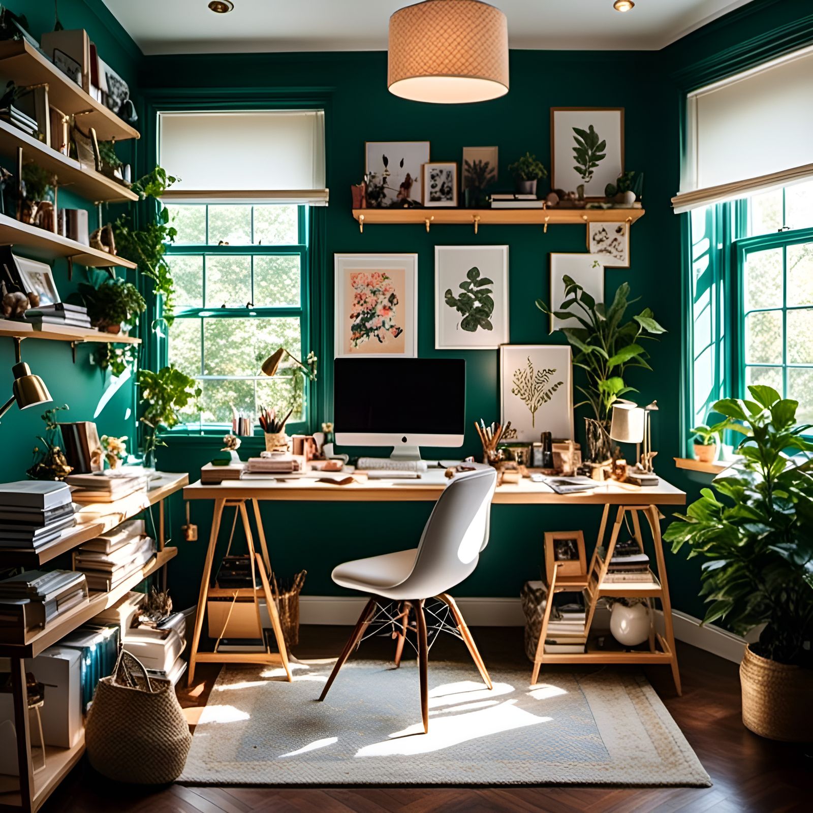 Isometric Home Office Diorama