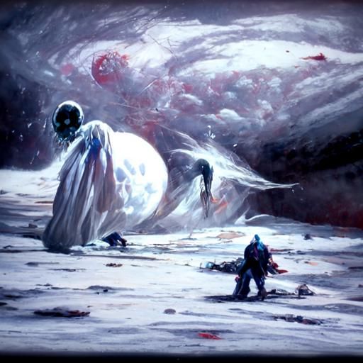 Cosmic Bloom Sinister: Dark Fantasy Art