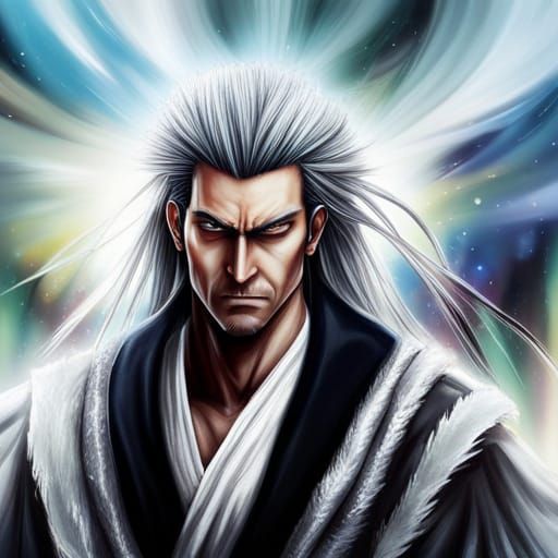 Kenpachi Zaraki Hyperrealistic Masterpiece with Volumetric L...