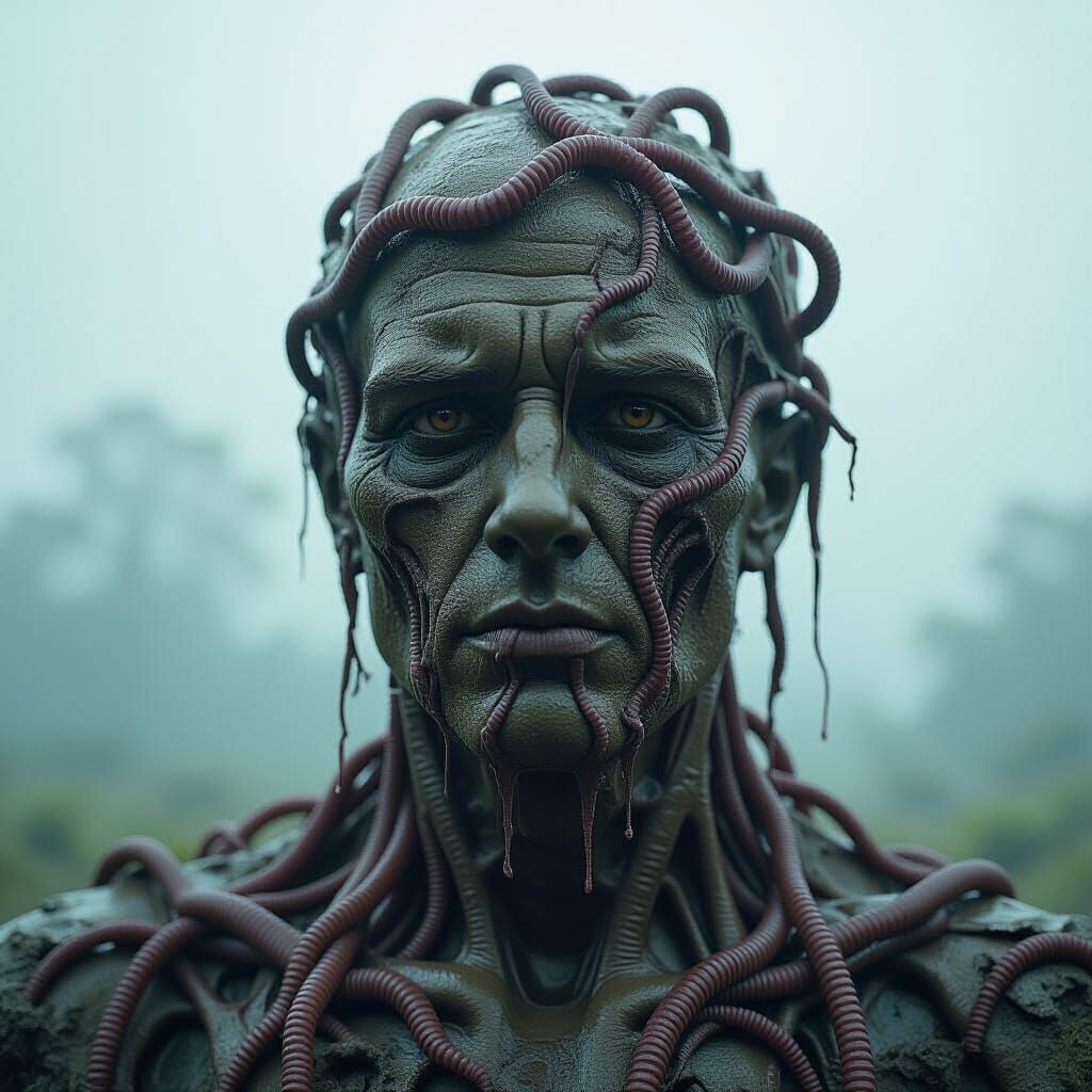 Tangled Mass of Worms and Tentacles: Cinematic Still