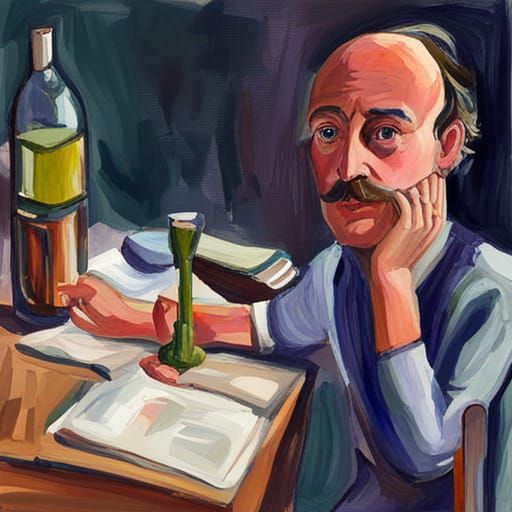 Gouache Shakespeare Sonnet: A World of Toil in Gouache Style