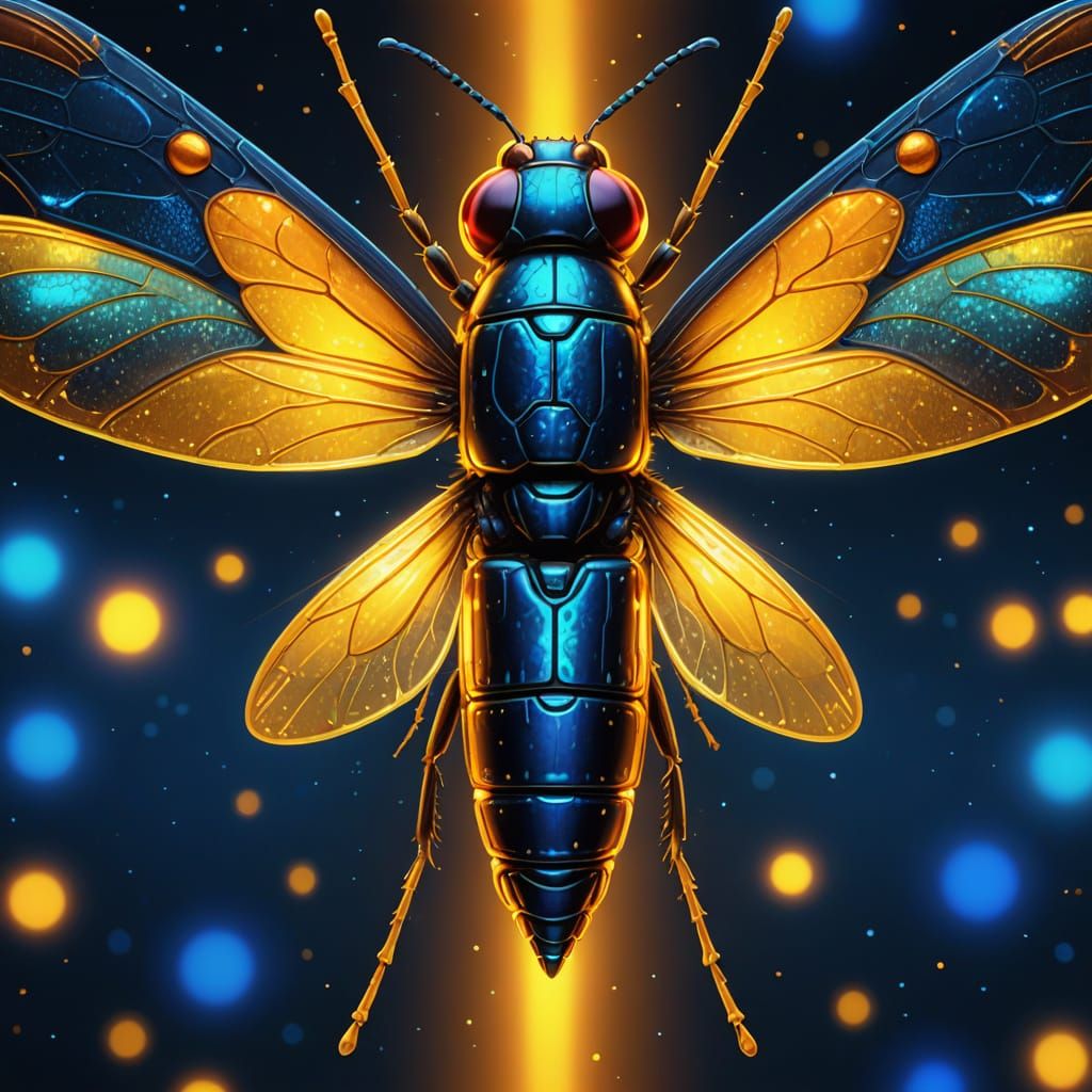 Pop Art Firefly Lights Up the Night