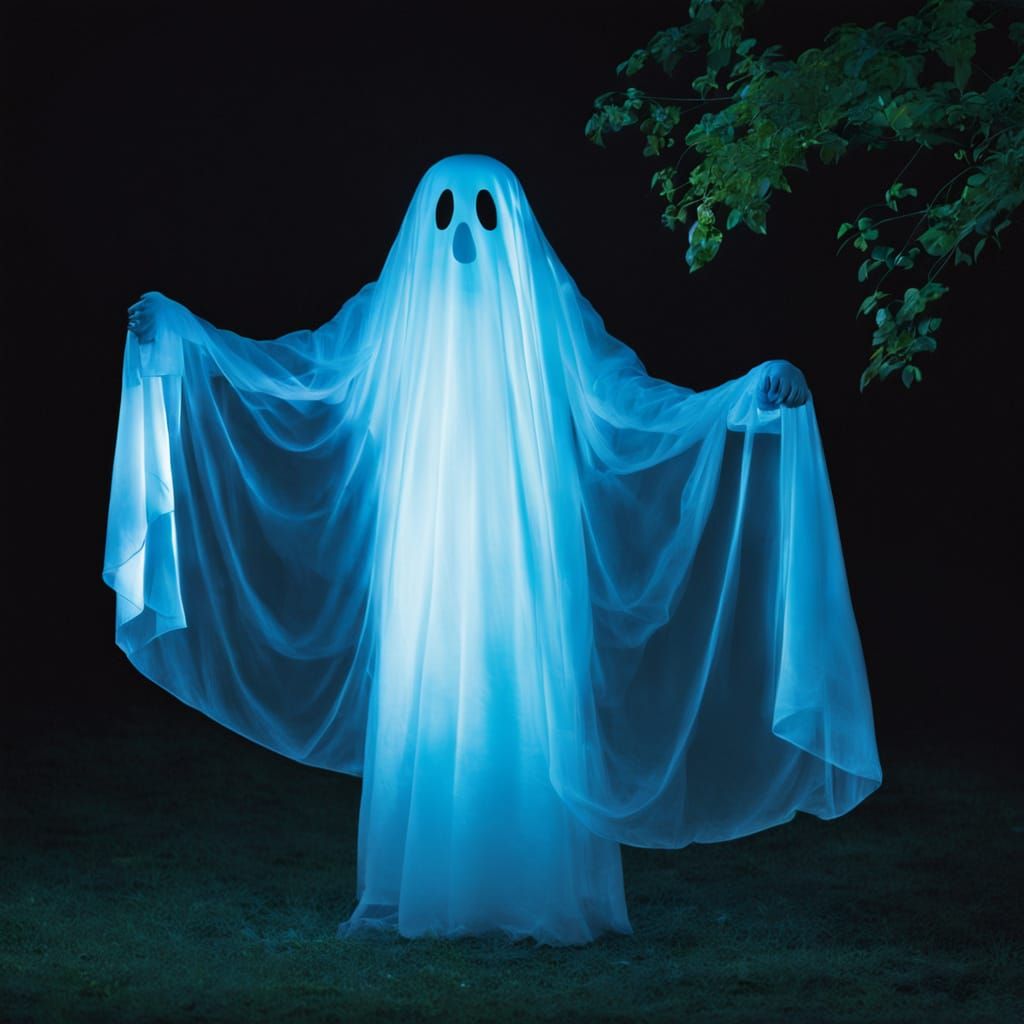 Ethereal Ghostly Entity in a Celestial Setting