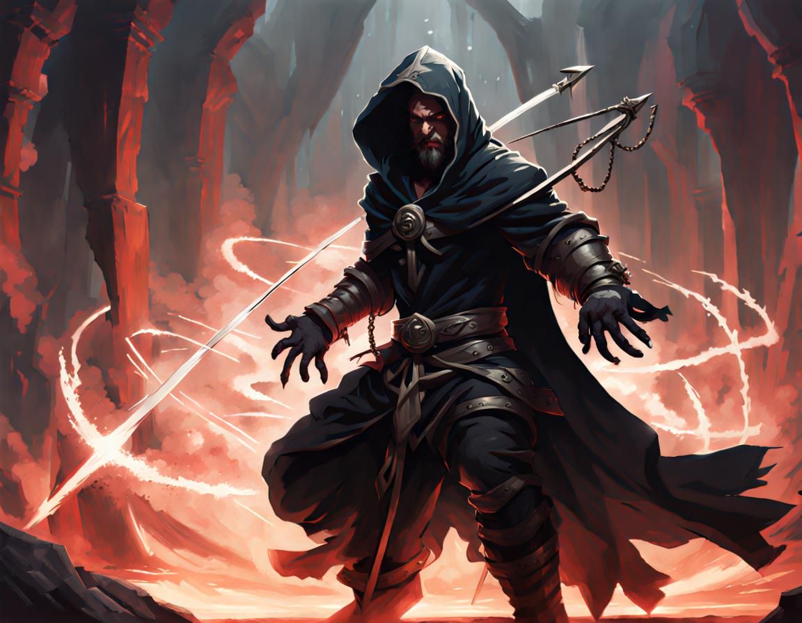 Goliath Rogue Attacks with Bow and Magic