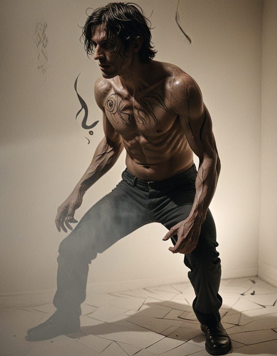 Surreal Kitchen Scene in Dark Fantasy Style