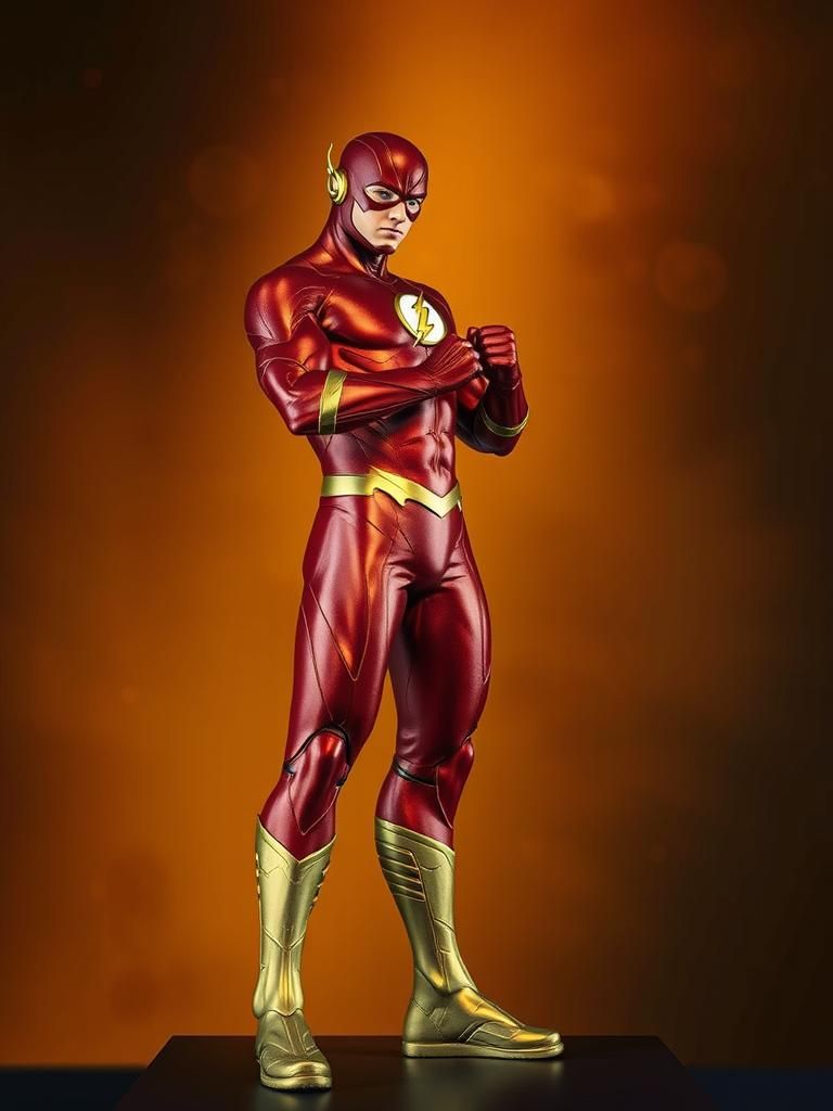 The Flash Unleashes Speed, Hyper-Realistic Concept Art