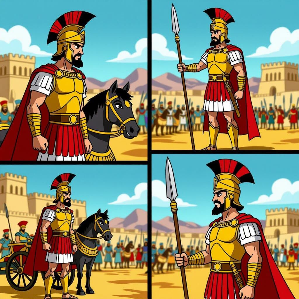 Alexander The Great Storyboard in Clone Wars Style