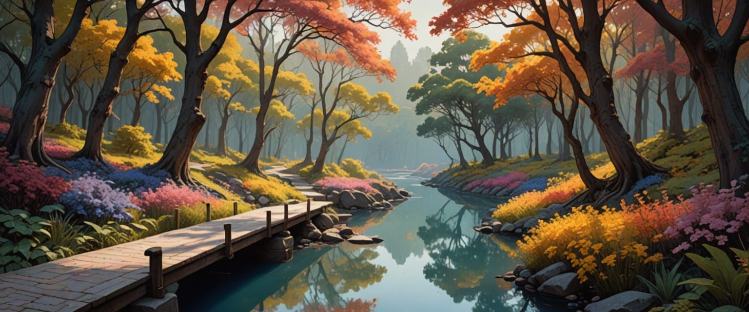 Soulful Journey Through Nature and Retro Comic Art