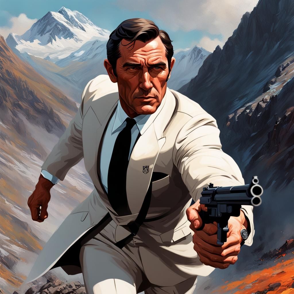 George Lazenby as James Bond