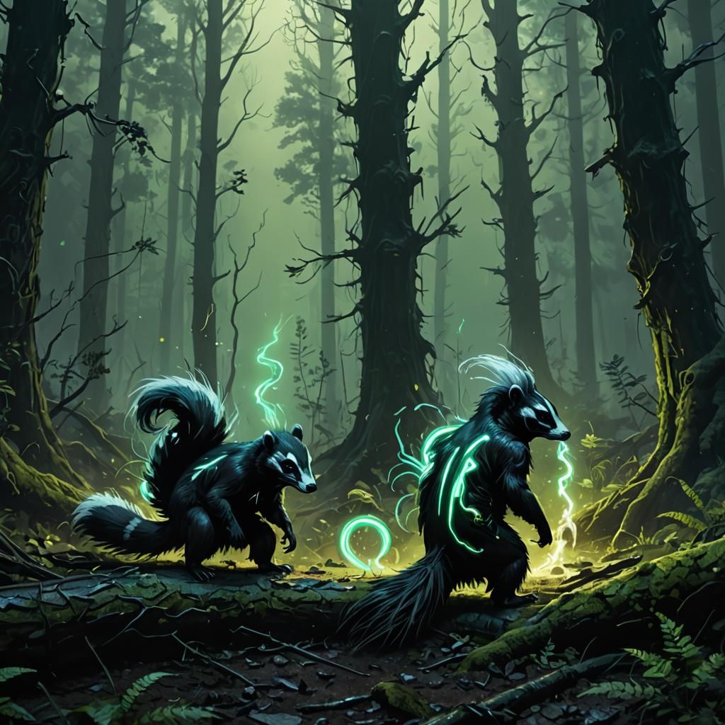 Biohazardous Skunk Sprays in Dystopian Forest