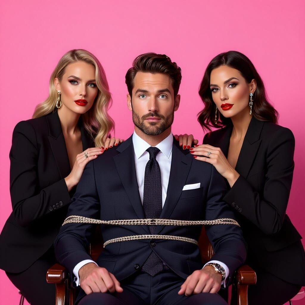 Confident Women: A Cinematic Photo in Pink