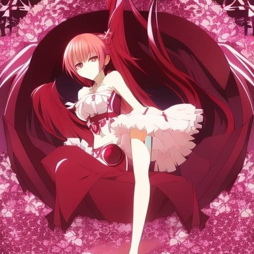 Anime Girl in Manga Key Visual Style