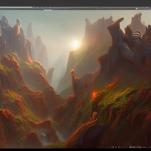 Fantastical Science Concept Art in Deep Color