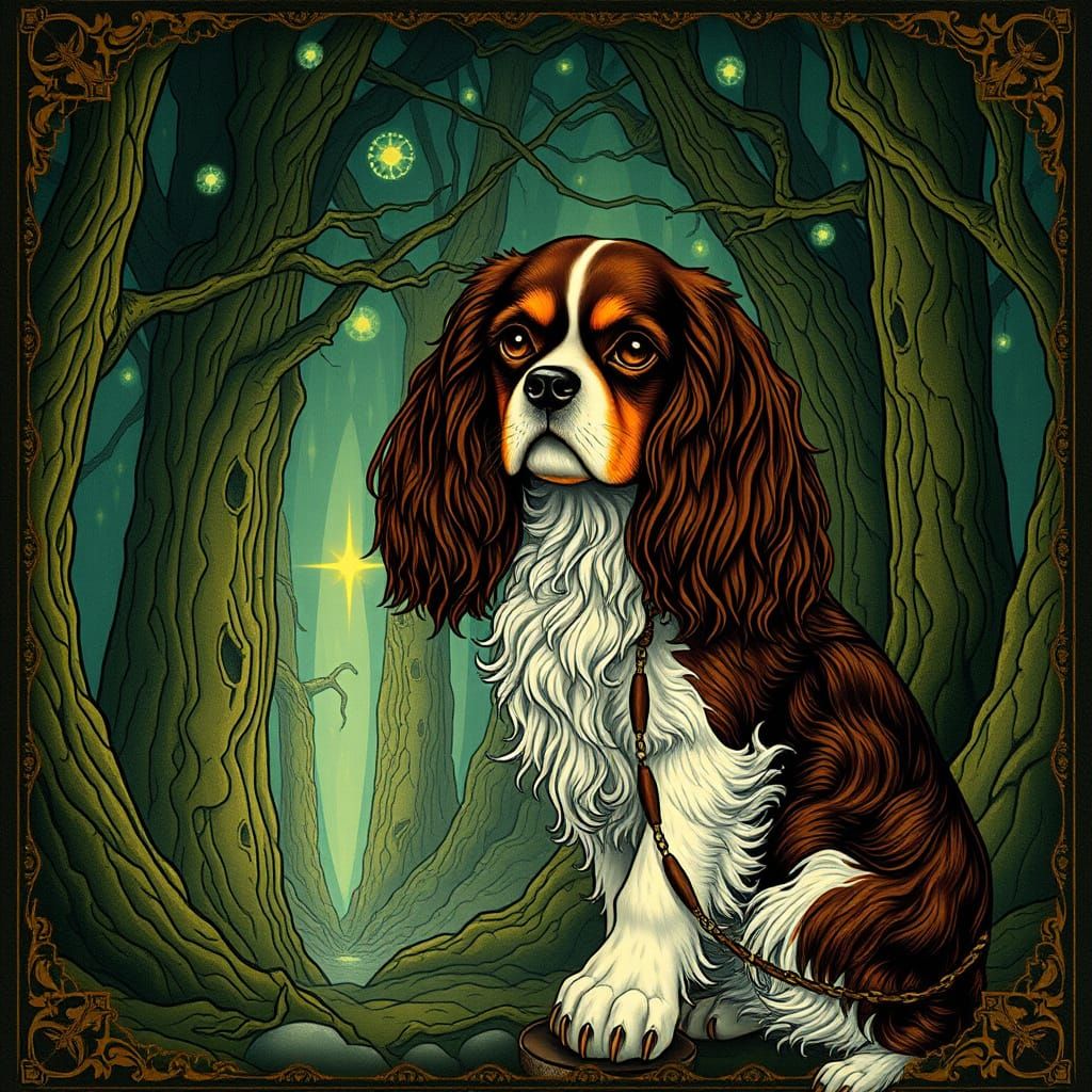 Powerful Mythical Guardian Cavalier King Charles Spaniel Wat...