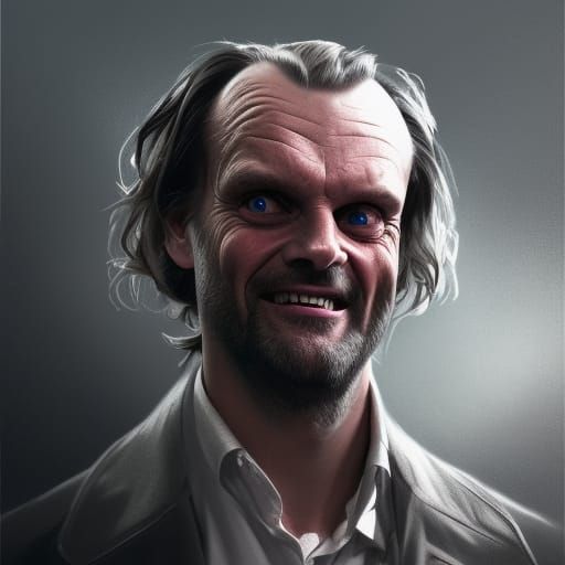 Jack Torrance Portrait in Art Nouveau Style