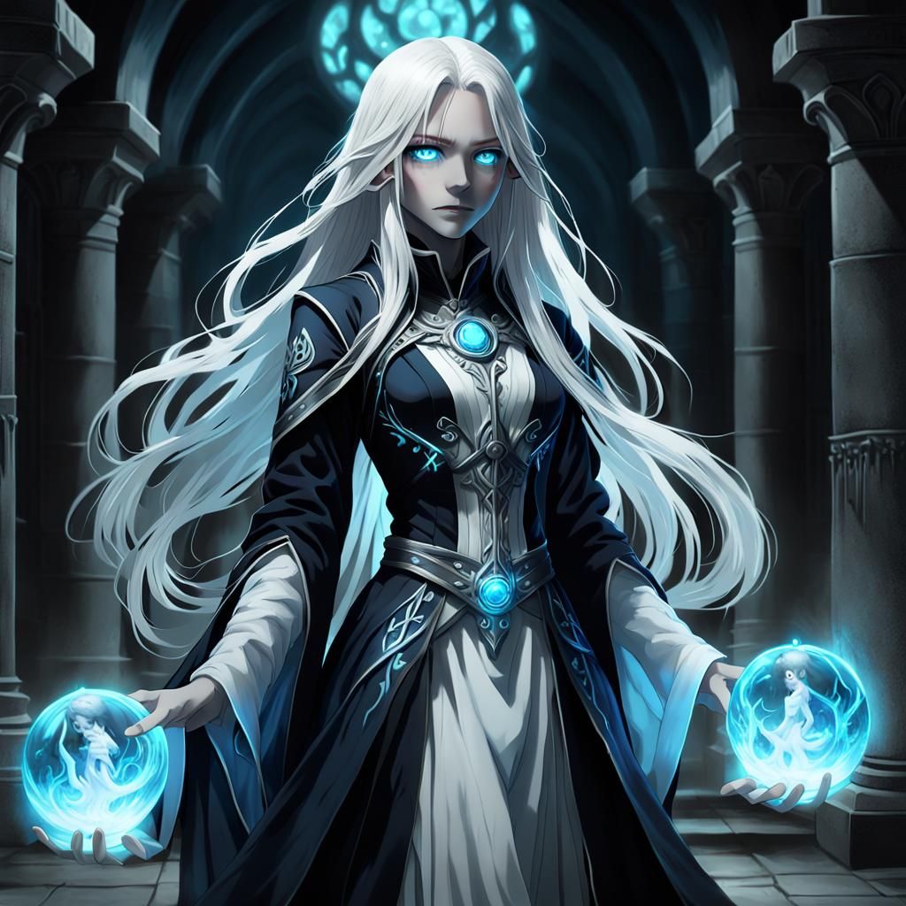 Ethereal Soul Demon in Dark Fantasy Anime Art