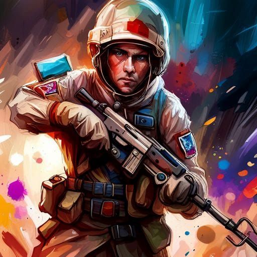 AI Generated Image of a Soldier