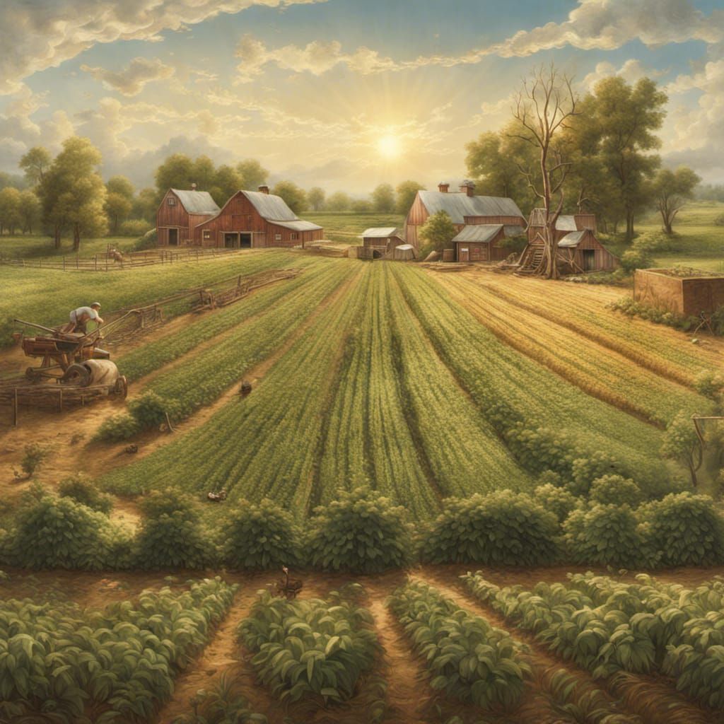 Enlightenment Era American Farm Field