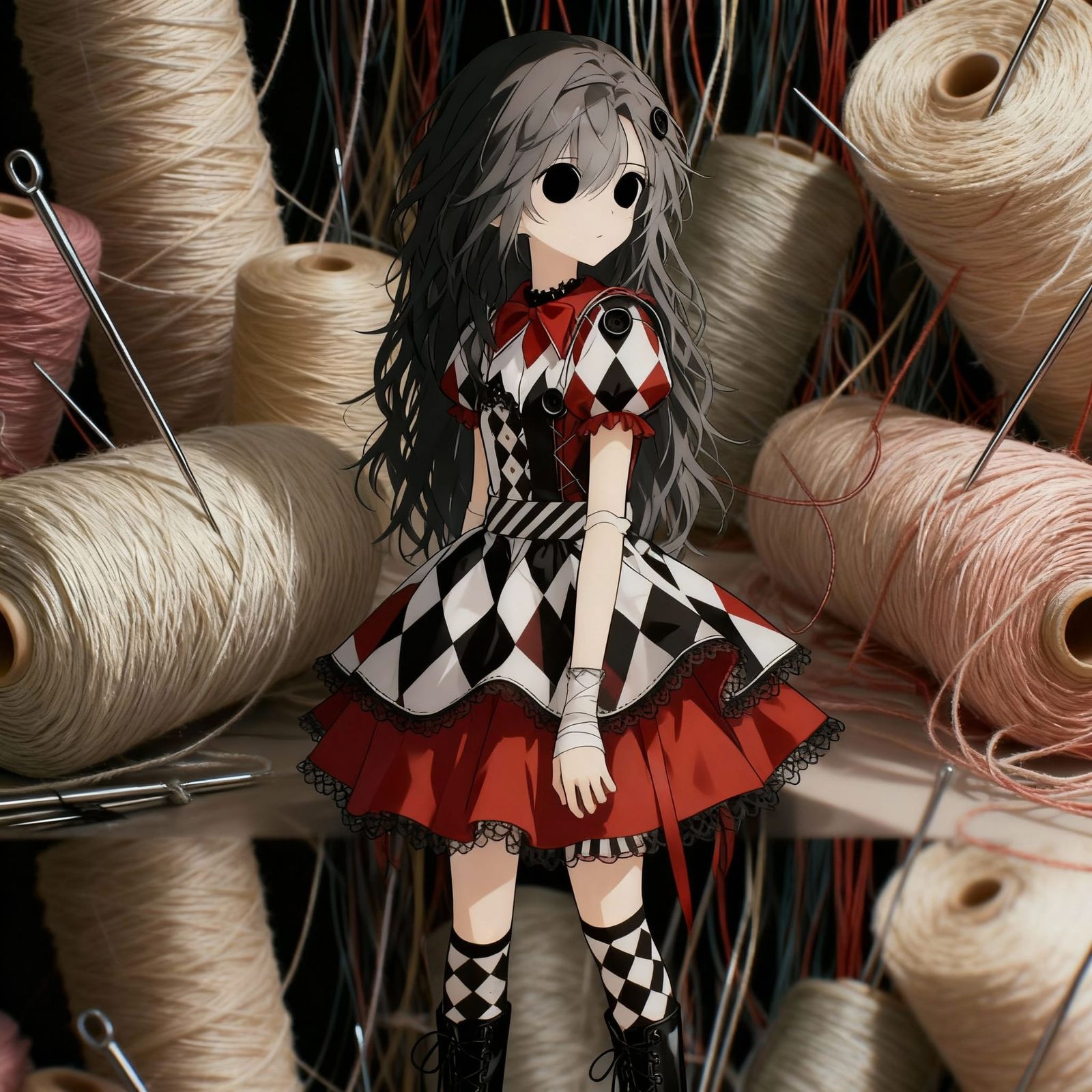 Young Woman Standing and Looking Aside