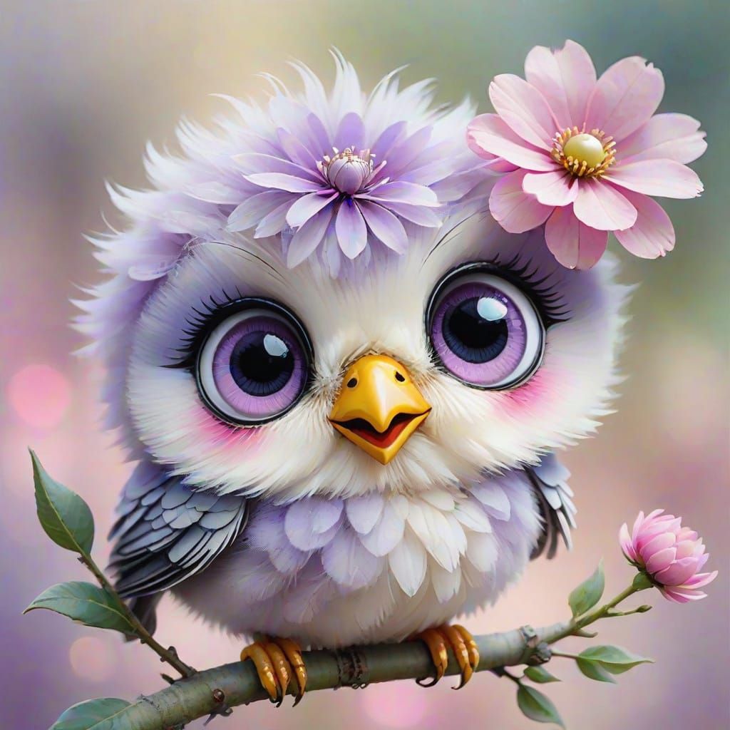 Chatty Kawaii birdie