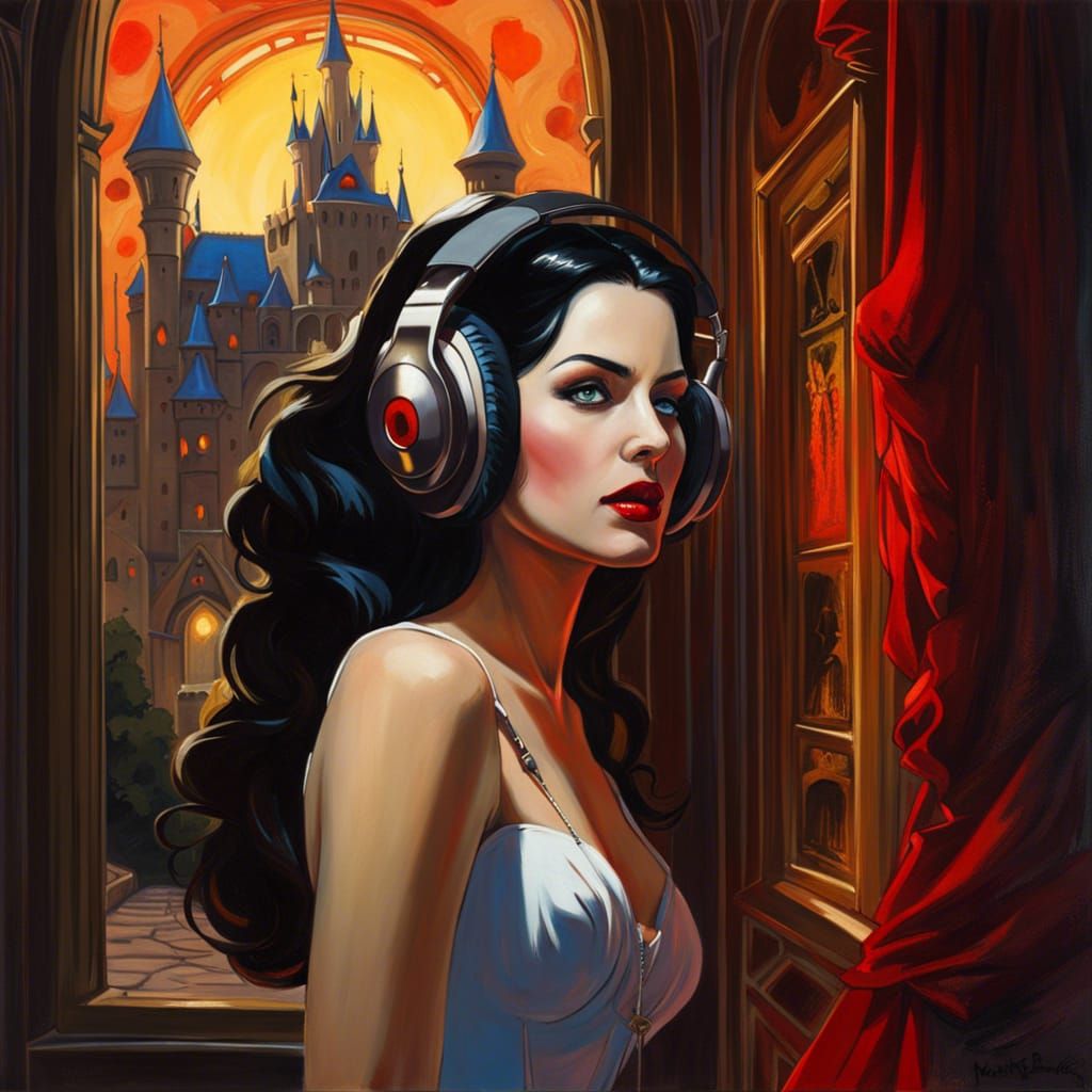 Zombie Princess Snow White in Castle Art