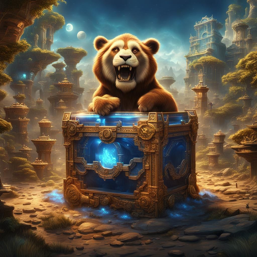 Pandora's Box Unleashes Smiling Relatives: Fantasy Art