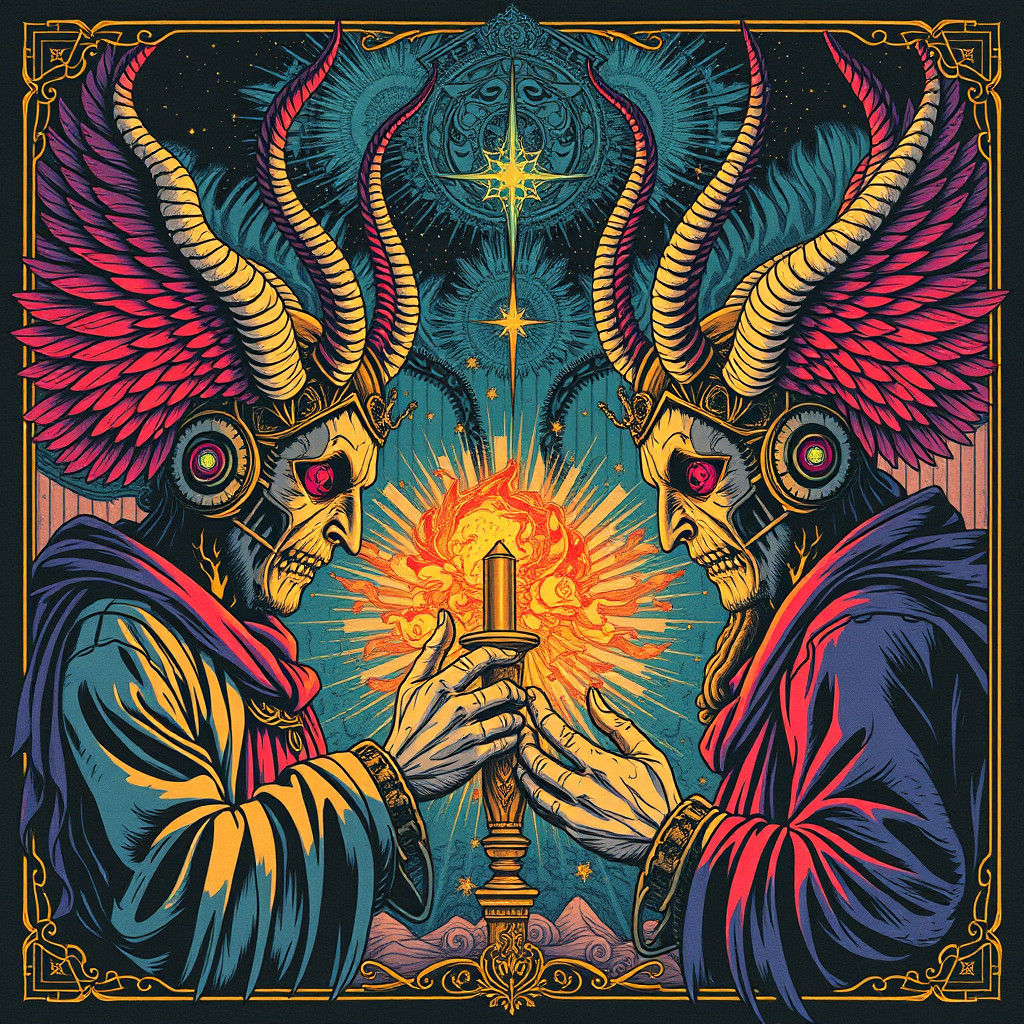 Vibrant Secret Covenant in Vintage Aesthetic