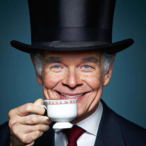 Happy Grandpa Portrait in Professional Photo Style