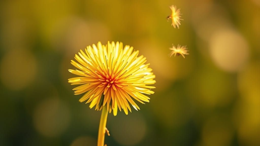 Dandelion Life Cycle in Whimsical Bloom
