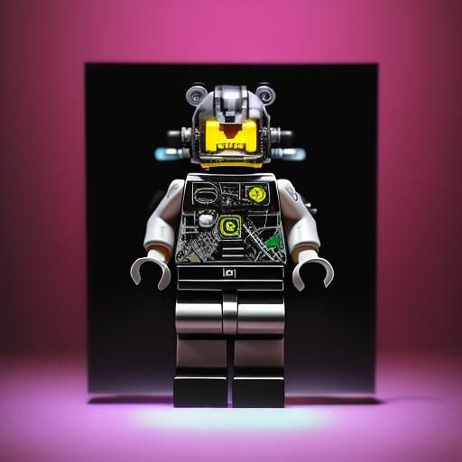 Surreal Biopunk Collage of Steampunk and Neon