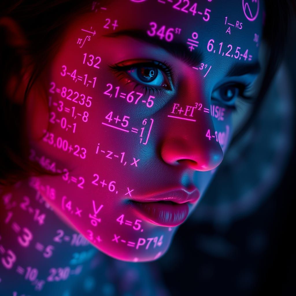 Neon Holographic Portraits in Cyberpunk Style