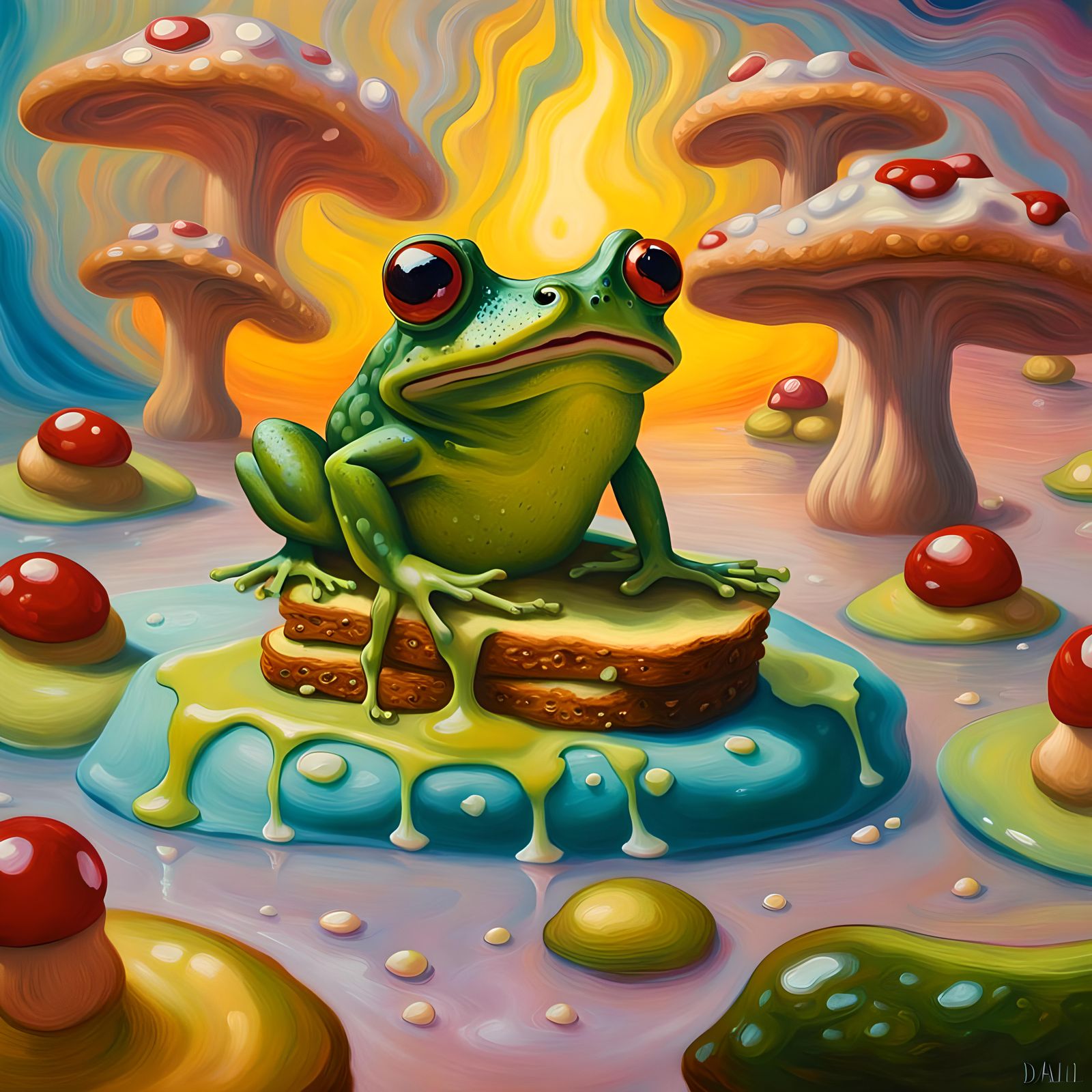 Trippy Frog's Avocado Toast Adventure
