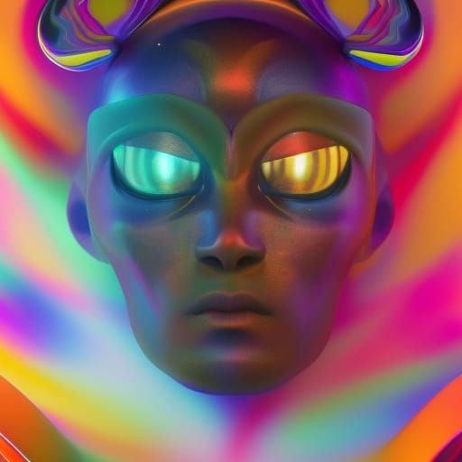 Cosmic Orphan Creature in Dynamic Digital Art