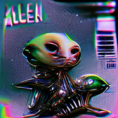 Mysterious Alien Lifeform Illustration