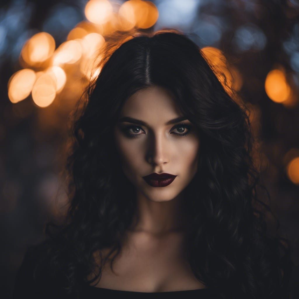 Hyperrealistic Portrait of a Witchy Woman