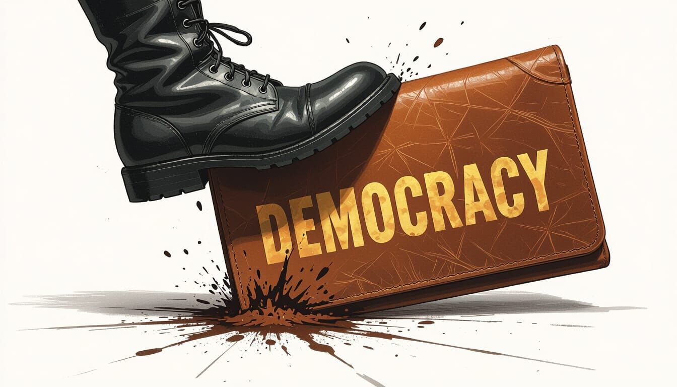 Dystopian Democracy: Boot Crushing Freedom