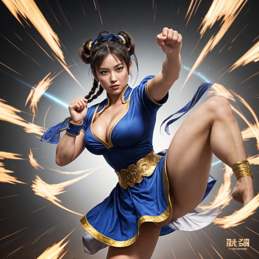 Chun-Li Dances with Elegant Flair in a Swirling Dress