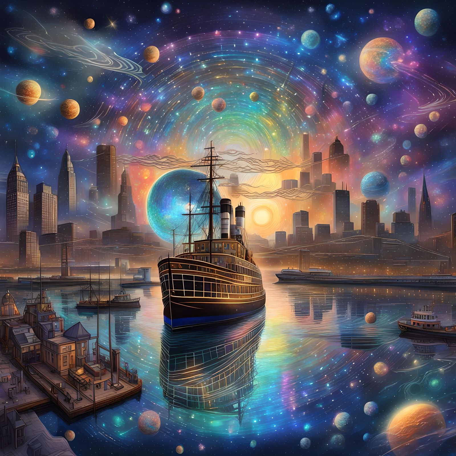 Astral Holographic Ferry on the Mersey