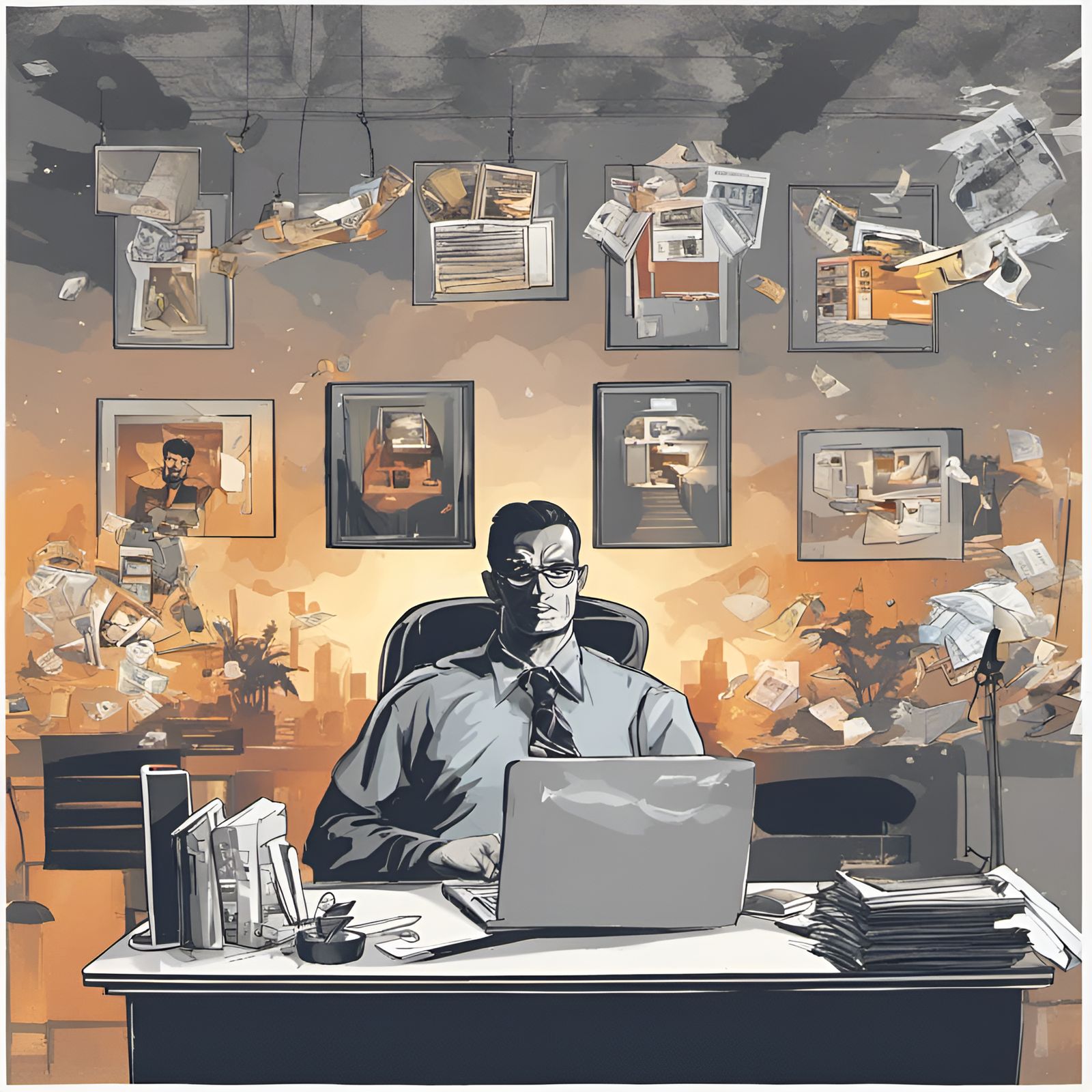 Office works using superpowers